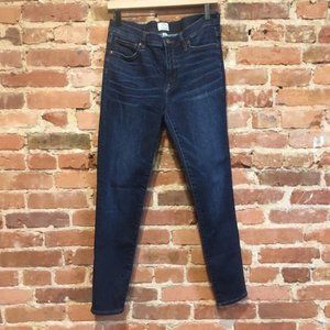 J. Crew 9" High-Rise Toothpick Skinny Jean Solano Wash